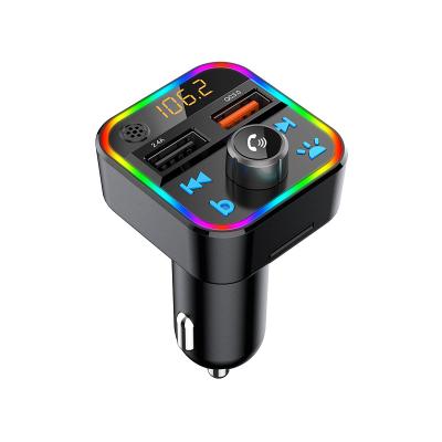 China Fast car mp3 player charger car fm transmitter button lamp switch button factory new arrival qc3.0 auto charging electronics for sale