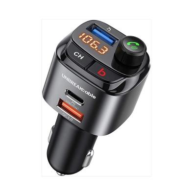 China Hot Selling Auto Universal Car Stereo Universal Car FM Transmitter Car MP3 Player QC3.0 Charging Car Model Quick Charger for sale