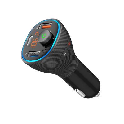 China Directional Dual USB Car Charger Five-Way Button Adapter 5.0 Button BT FM Transmitter Wireless Radio Audio MP3 Player Handsfree Kit Toys for sale