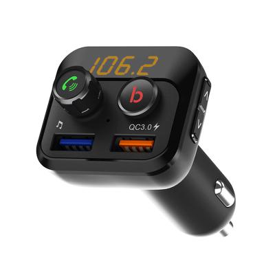 China Best Selling Bluetooths FM Transmitter Support QC3.0 Fast Charging Car Stereo Handsfree MP3 Player From Amazon for sale