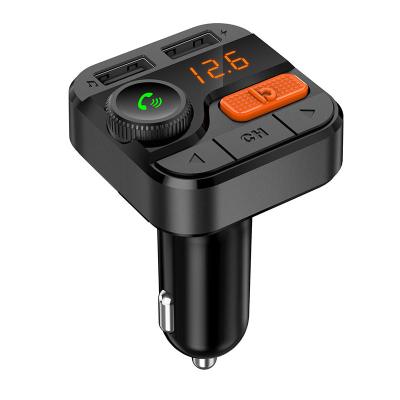 China Fast Dual USB 12v Mobile Phone Charger Fm Transmitter Car Mp3 Player Car Stereo Kit Stereo Receiver FM Modulator Automotive for sale