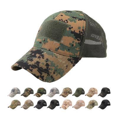 China Wholesale COMMON Girl Embroidery Camouflage 6 Panel Mesh Baseball Cap For Ponytail From China for sale