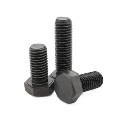 China Stainless Steel 1/2 Black Heavy Duty 3/8 A320 L7 Stainless Steel Hex Bolt ASTM A235 A307 Grade B Hex Bolts for sale