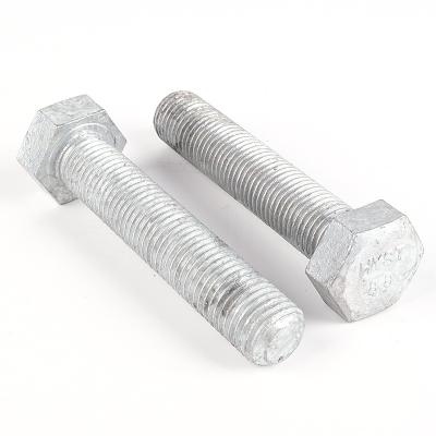 China Stainless Steel Bolts and Nuts Stainless Steel Hex Bolt Hot Deep Galvanize Hot Dip Galvanized Hex Bolt for sale