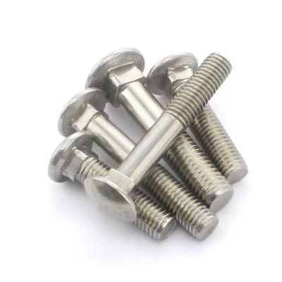 China Fine stainless steel sus304 thread long gold bolt extra large m8 flat head carriage bolts and nuts galvanized for sale