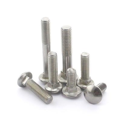 China Stainless Steel Stainless Steel Nut Square Neck Bolts Mushroom Round Head Carriage Bolt for sale