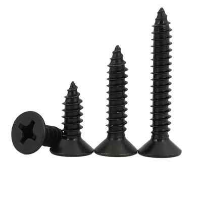 China Flat Black Oxide 3.5x25 Fine Thread Phosphate Drywall Self Drilling Screw With Lowest Price for sale