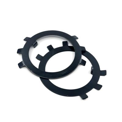 China Factory supply tag seals round nut carbon steel high strength metal 16mm six claw tabbed lock washers for sale