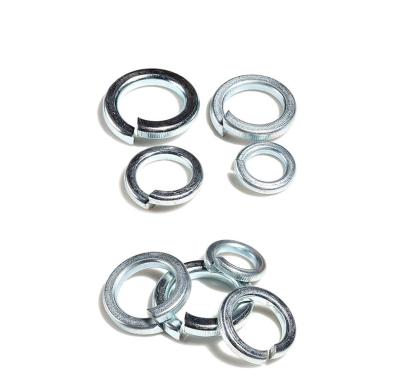 China gb93 a2 stainless steel spring washer split lock din127 blue white zinc split spring washer for sale