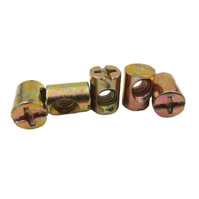 China Heavy industry double cross finger left hand tread chair metal frame barrel screw nut m10x90mm for sale