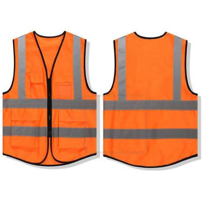 China FLASH LED Safety Reflective Vest For Women Men High Visibility Safety With Pockets Zipper for sale