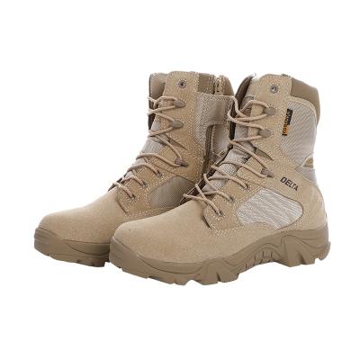 China Best Quality Tactical Outdoor Boots OEM Rubber Military Leather 8 Inch Desert Boots for sale