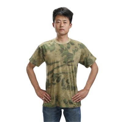 China Wholesale Cotton Men's Anti-Pilling Woodland Camouflage Military T-Shirt for sale