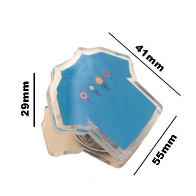 China Shape Custom Acrylic Fridge Magnet Memo Fridge Magnet T-shirt Clip Note Memo Massage Clips for sale