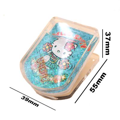 China Shape Custom Acrylic Fridge Magnet Souvenir Refrigerator Waterglobe Waterglobe Square Clip Snowglobe Clip Magnetic Massage Clips for sale