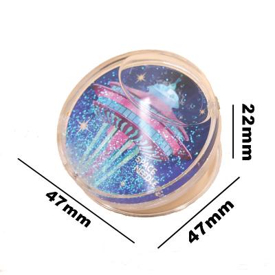 China Shape Custom Acrylic Round Snowglobe Waterglobe Refrigerator Magnet Clip Keepsake Memo Fridge Clip Magnetic Massage Clips for sale