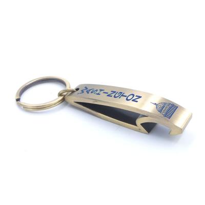 China Custom Metal Bottle Opener Photo Souvenir Beer Opener Key Chain Custom Wine Opener With Key Ring for sale