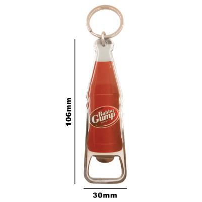 China Custom Shaped Metal Bottle Opener Custom Shaped Key Chain Souvenir Beer Opener Cola Soda Bottle Beverage Bottle Eco-Friendly for sale