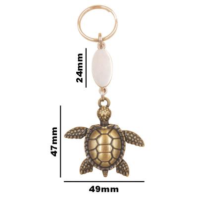 China Wholesale Metal Tortoise Key Chain Mobile Gift Toy Movable Custom Keychain For Souvenir for sale