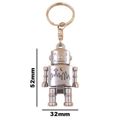 China Custom Movable Metal Movable Metal Movable Robot Key Chain Animals Key Chain Souvenir Gifts Give Away for sale