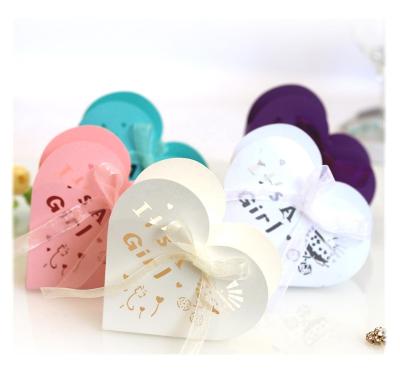 China Recyclable Its One Boy Girl Cavity Boxes Sweet Candy Packaging Box For Baby Baptism Shower Birthday Party Decoration Supplies for sale