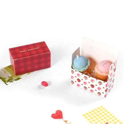 China Candy Chocolate Sweet Packaging Recyclable Paper Folding Box For Business Party Decoration Favors Box for sale