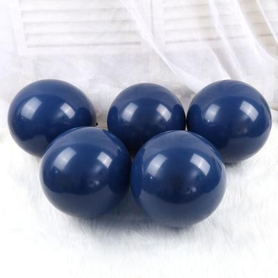 China Latex Balloon 100 Pcs / Pack 5 10 Inch Thickened Latex Balloon Dark Blue Balloons 12 Inch for sale