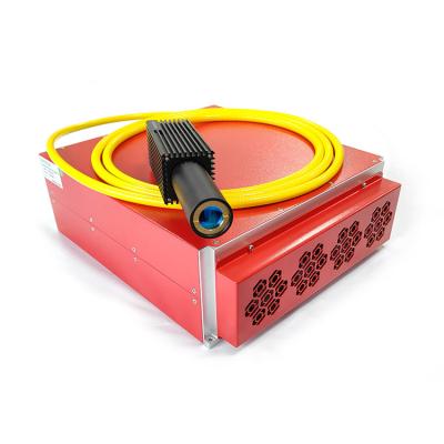 China Hotels 100W Mopa Color Fiber For Metal Plastic Laser Marking Cutting Engraving Machine With Rotary for sale