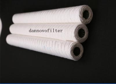 China 20 inch PP string wound filter cartridge PP Yarn Cotton Water Filter Cartridge for sale