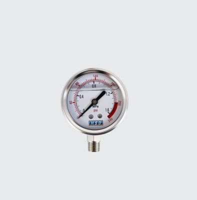 China 0-100 Psi Measurement Range Stainless Steel Pressure Guage for Industrial for sale