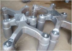 China Lost Foam Casting Steel Anode Yoke With Six Pins For Electrolytic Aluminum for sale