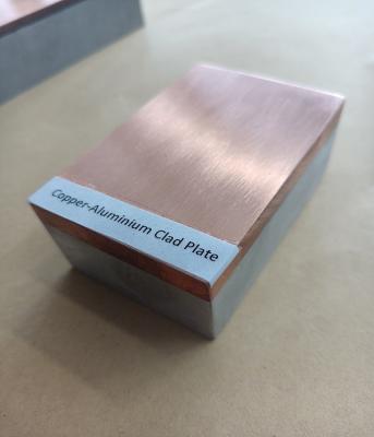 China Explosive Welding Copper Aluminium Bimetal Sheet Flexible For Busbar for sale