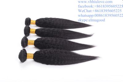 China factory price Hair Weaves For Black Women Brazilian 6a kinky straight hair weaving for sale