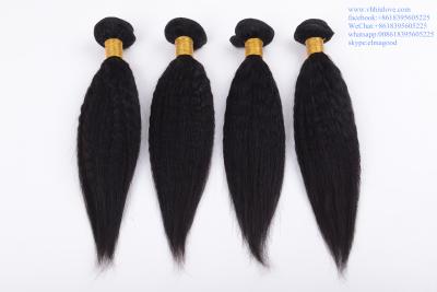 China factory price Hair Weaves For Black Women Brazilian 6a kinky straight hair weave for sale