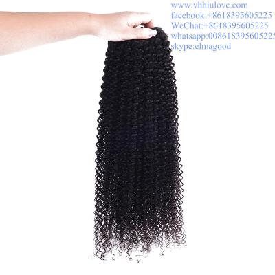 China factory price Hair Weaves For Black Women, Brazilian 6a kinky curly hair weave for sale