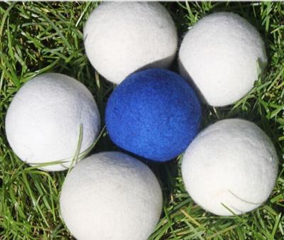 China china factory Colored Pure Genuine  6-Pack XL 100% Wool Dryer Balls for sale