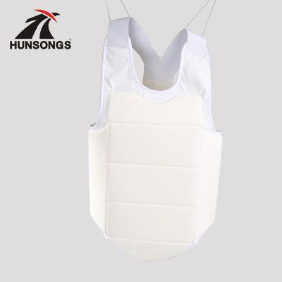 China 2020 new products high quality sports chest protector karate wkf price warm white color protectors for sale