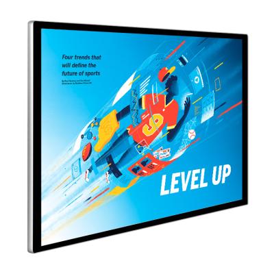 China Exhibition Hall Indoor Poster Digital Signage Ultrathin Wall Mounted LCD Advertising Display for sale