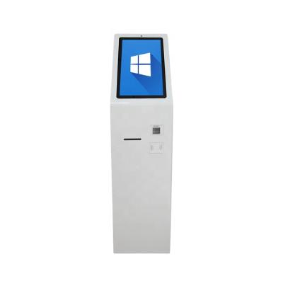 China Indoor Android Touch Integrated Question Kiosk With QR Code Scanner And Printer for sale