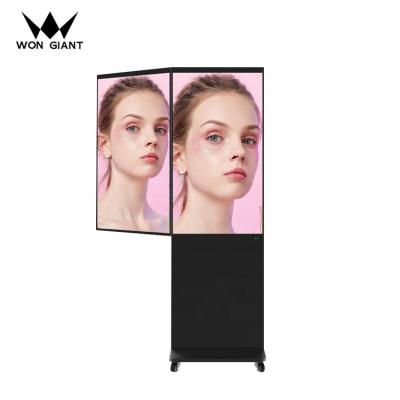 China Indoor High qualityHD Video Media Player Floor Standing Double Sided Advertising Display for sale