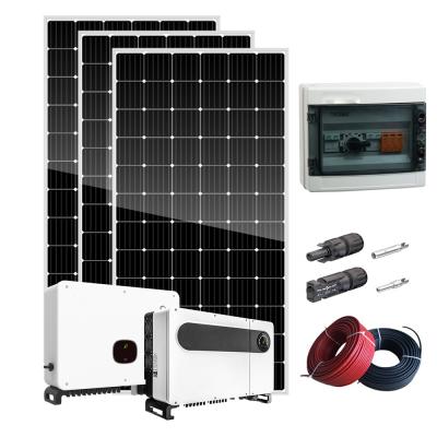 China High Efficiency On Grid System Home 3KW 4KW 5KW 6KW 7KW 10KW Solar Power Renewable Solar Power System For Home Use for sale