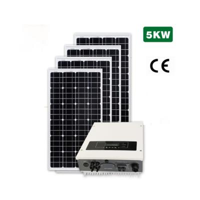 China High Efficiency 3000W 5000w Solar Panels 5kw Solar System On Grid 5000 Watt 8000 Watt Full Set Kit For Home for sale