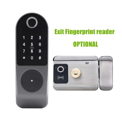 China New Tuya Office 2021 App Wifi Digital Electronic Deadbolt Door Lock Cheap Smart Home Smart Key Protection for sale