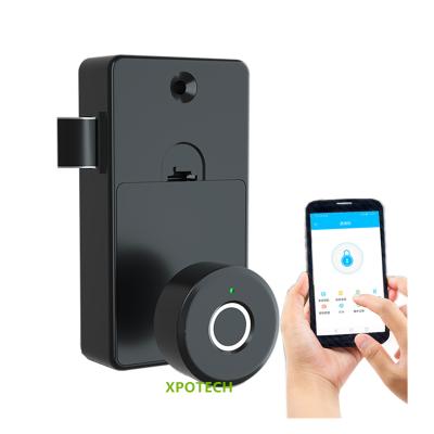 China Tuya APP Biometric Small Fingerprint Cabinet Lock with APP smart wifi Tuya wireless phone cabinet lock for sale