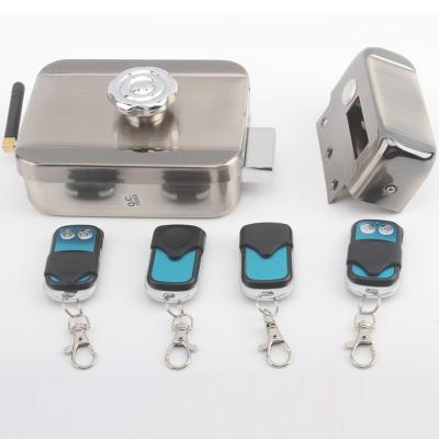 China Electric Smart Remote Control Door Lock 130mm*100mm*44mm for sale