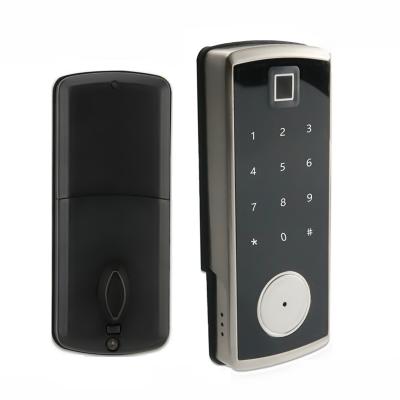 China Wireless Fingerprint and Card TTlock Desktop and WIFI BLE Remote Control Internal Forehead Door Lock with WiFi Gateway for sale