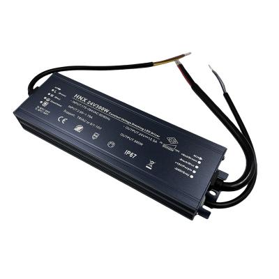 China LED Lighting factory price 300W 12V 24V LED power supply thyristor  PWM 0-10V dimming constant voltage driver outdoor ip67 for sale