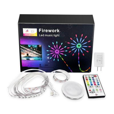 China Hotel amazon hot sells led strip firework lamp RGB atmosphere  DIY shape lights  music induction for KTV for sale