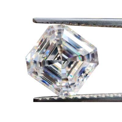 China Fire Wholesale Price Moissanite Gemstones GRA Color Set or Asscher Certificate Cut Moissanite VVS Clarity D Color Loose Diamonds for sale