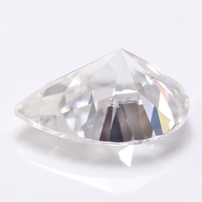 China Loose Fire Gemstones Pear Shape Brilliant Cut Color Or Synthetic Moissanite White Color Or Synthetic For Jewelry Rings for sale